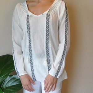 Nine West Vintage America Jeans Top Size L